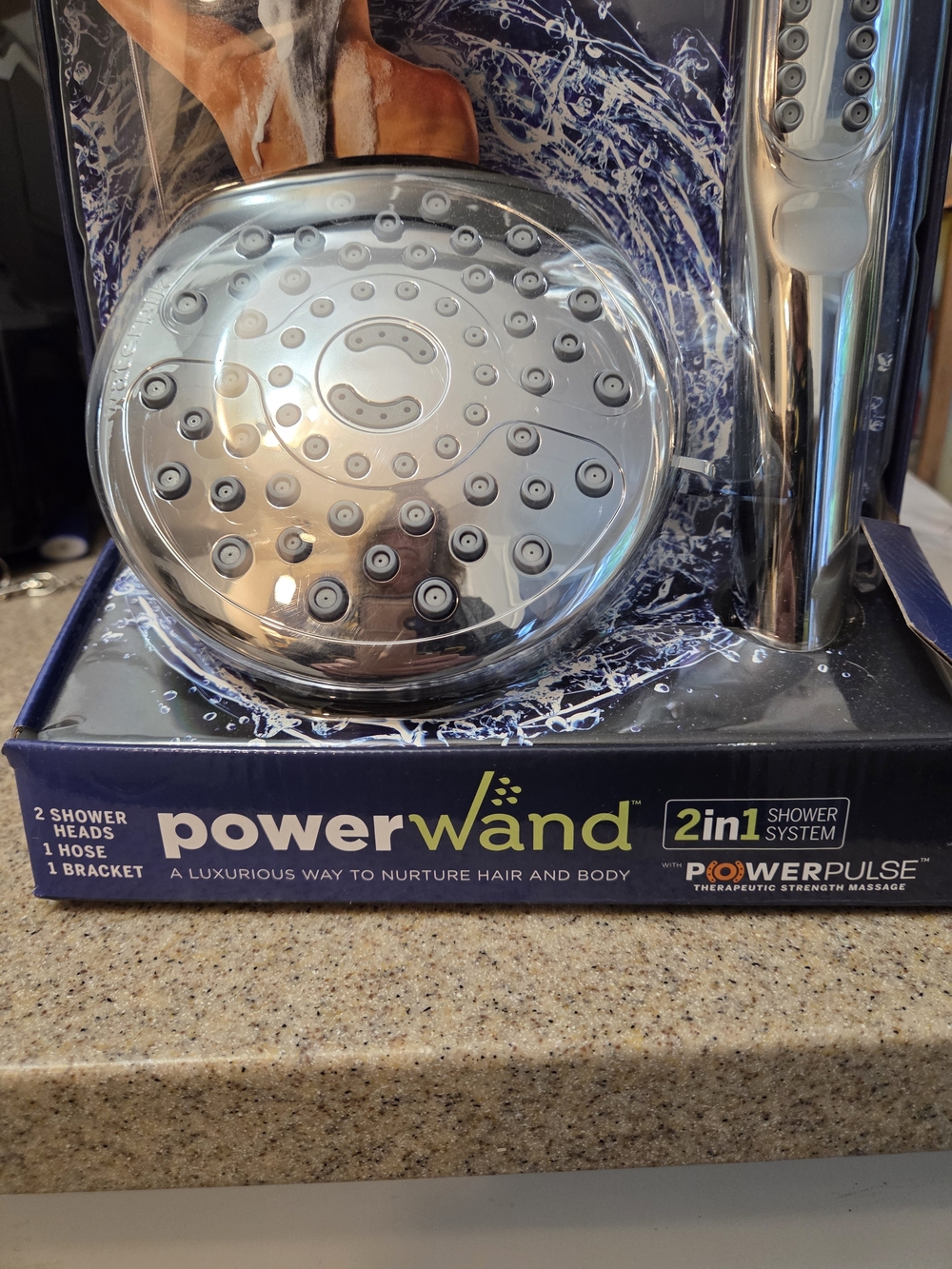Waterpik PowerWand 2-in-1 Shower System in Chrome - Picture 2 of 3